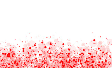 Red paint splatter abstract border with ink drops isolated texture design element for grunge backgrounds posters flyers and graphic decoration