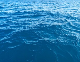 Obraz premium Wide shot of deep blue ocean waves (2)