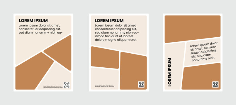 Simple template with rounded comic system Collage for your message or photo. Layout for flyer, poster or cover