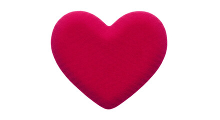 Fototapeta premium Red heart shape isolated on transparent background