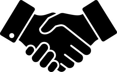 handshake icon vector illustration
