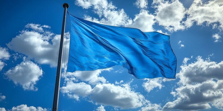 Flag flying image mock up for advertising global nation patriotism celebration event diversity unity culture ai generated art