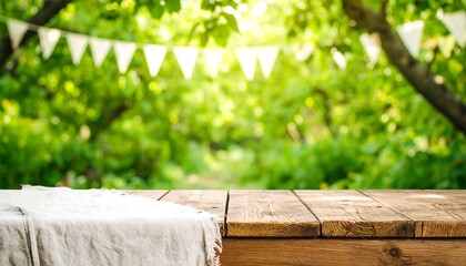 Rustic dining in the garden