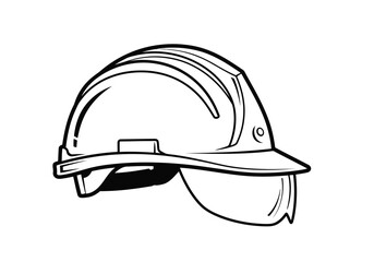 Construction worker safety helmet with visor