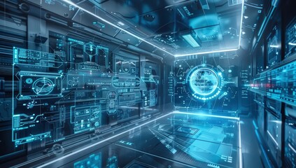 Fototapeta premium Chronoscape A Digital Odyssey