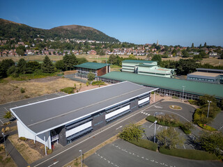 Spacious warehouse and logistics facility within a modern industrial park and trading estate,...