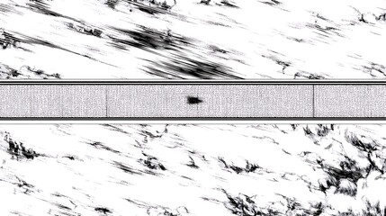 Fototapeta premium Abstract Black and White Marble Texture with Gray Band