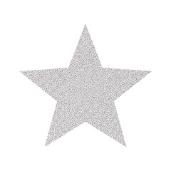 Obraz premium Sparkling Silver Star Isolated on Black Background Perfect for Festive Holiday and Event Designs