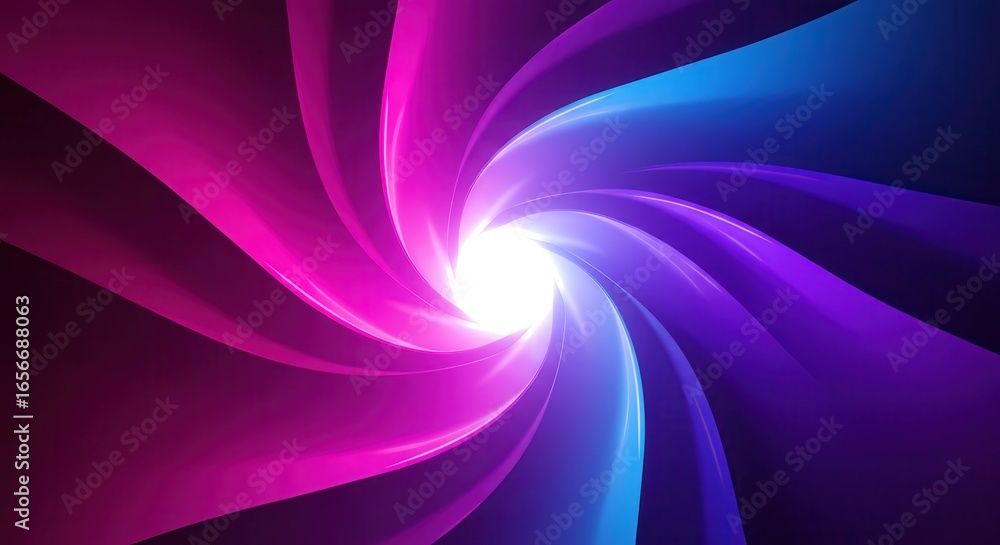 Aufkleber abstract spiral background with vibrant pink and blue colors, creating a dynamic and visually appeal