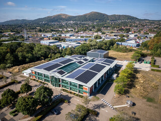 Industrial distribution hub and business park with warehouse units, trading estate facilities,...