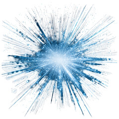 Obraz premium Radiant burst of blue light