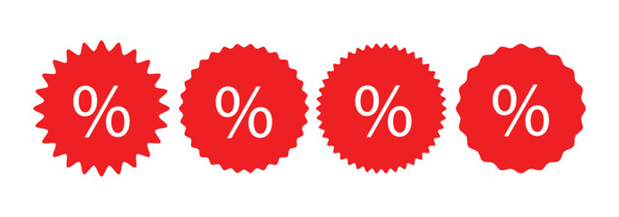 Discount icon. Discount icon set