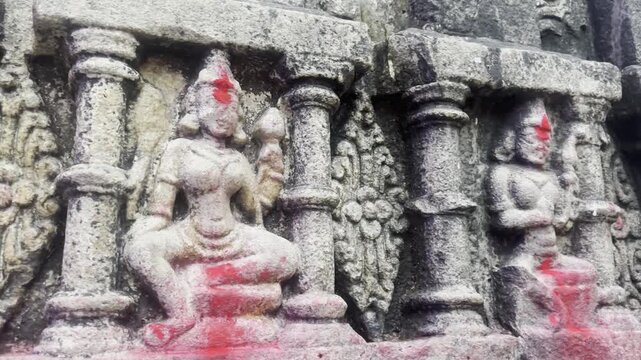 Stone statues in Kamakhya Temple Guwahati ,Assam North East 
