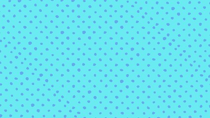 Texture image featuring hand-drawn blue spots on a light aqua background. This seamless looping pattern is perfect for use as a creative abstract backdrop in various video projects.