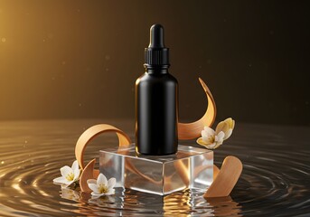 wine bottle and glass