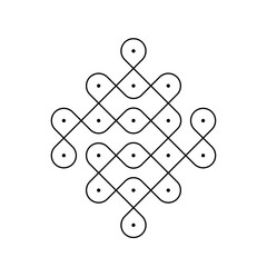 Easy Rangoli Kolam to draw on daily basis!