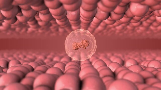 Digestive System Absorbing Fats and Soluble Vitamins