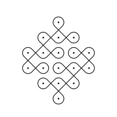 Easy Rangoli Kolam to draw on daily basis!