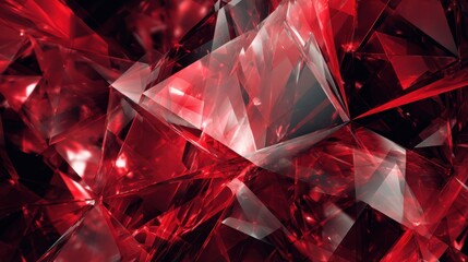red crystal abstract background
