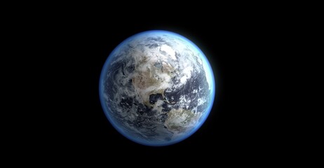 A mesmerizing image of planet earth floating in the vast expanse of space, offering a unique perspective of our home world