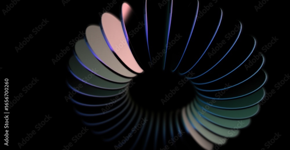 Poster an abstract and elegant 3d structure, possibly symbolizing interconnectedness or a technological con