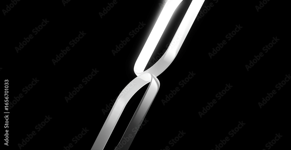 Poster an artistic abstract image of a ribbon against a dark backdrop, highlighting the ribbon's elegant sh