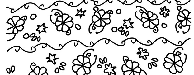 vector design batik flower