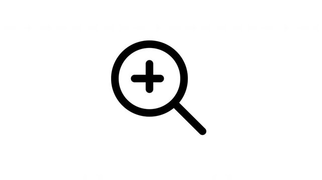 zoom in animation icon