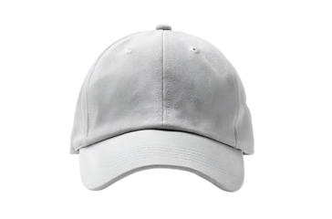 Three yellow flowers on a white background, in the style of a stock photoe. - Light gray plain solid-color dad hat mockup, front view, white background, flat lay  (2)