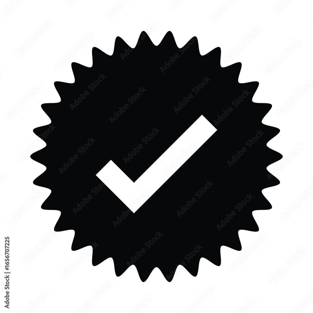 Poster tick mark with checkbox icon. green checkmark sign for app, ui, website. vector illustration on tran