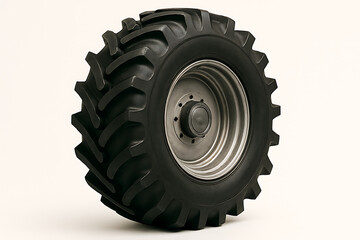 car wheel isolated on white background