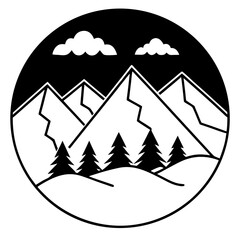 Obraz premium winter mountain landscape