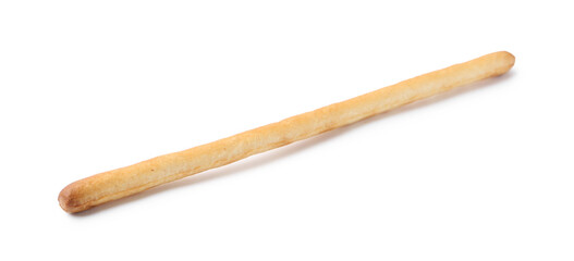 One delicious grissini stick isolated on white