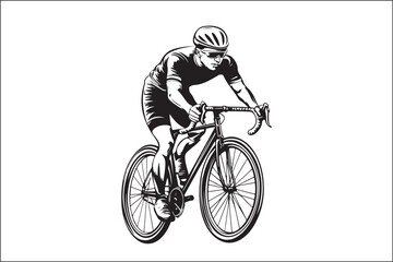 Naklejka premium Mountain Biking Silhouette Pack | Extreme Cycling Vector Set