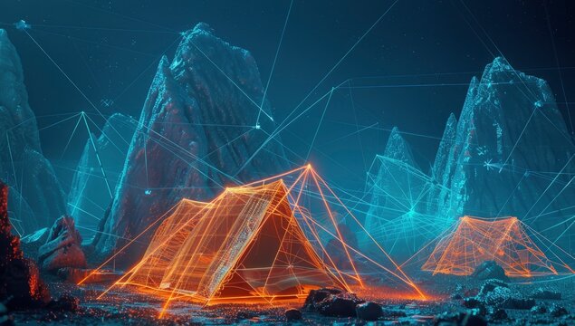 Nebula Nomad A Digital Frontier - Powered by Adobe