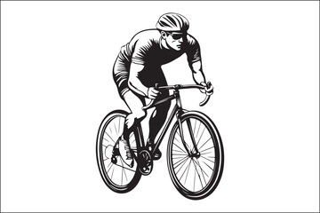 Obraz premium Mountain Biking Silhouette Pack | Extreme Cycling Vector Set