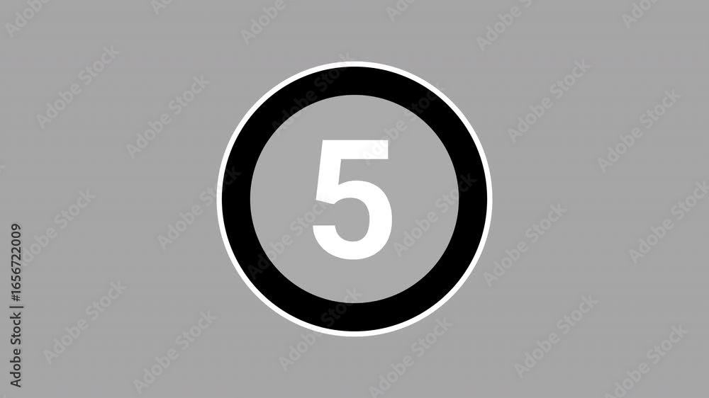 Poster countdown old film 10 seconds a countdown ten to 0 inside of a circle with background.clean retro mo
