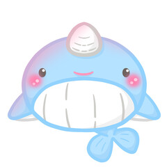 blue whale cartoon © Wimonsiri