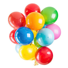 and keyword list based on the image you provided.. Colorful Balloons Bunch Floating Upward, Bright Studio Backdrop.