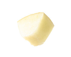 Piece of ripe melon isolated on white