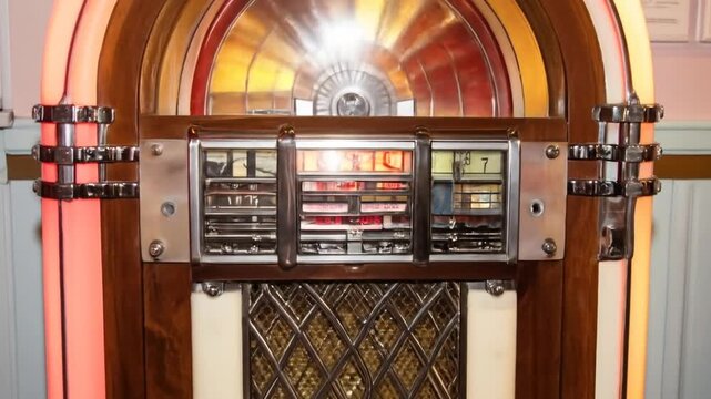 Vintage jukebox retro display