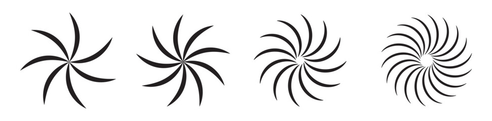 Retro Sunburst icon set, radial Sunburst element, Vintage sunburst Fireworks design isolated, Sunrise rays light burst line shine sunshine sunbeam vintage border symbol. 