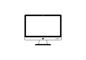 Desktop Computer Monitor Icon | Digital Workspace Symbol | Technology Screen Graphic | Office PC Vector | Workstation Illustration | Computer Display Design