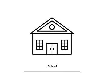 House Icon with Clock | Time Management Symbol | Home Scheduling Graphic | Residential Clock Vector | Home Time Illustration | Lifestyle Organization Design