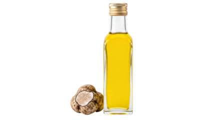 Isolated Truffle Oil Bottle