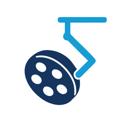 Surgical light used in operating rooms Flat Vector icon symbol Design
