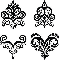 Tribal Ornamental Decorative Vector Elements Set