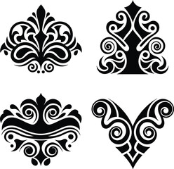 Tribal Ornamental Decorative Vector Elements Set