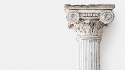 Obraz premium ancient greek column with gold png