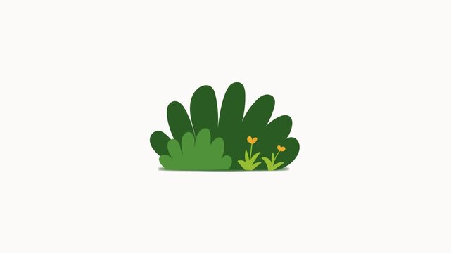 Bush animation, Animation Bush moving, motion grahpic, transparent background animated, 